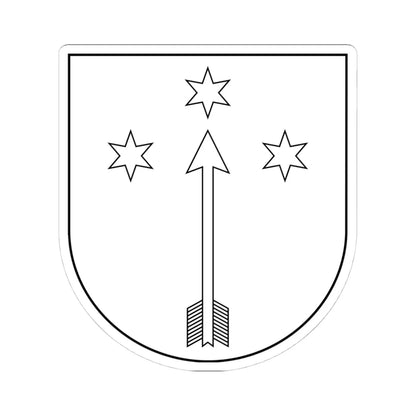 POL COA Borzyszkowski IV (Poland) (Coat of Arms) STICKER Vinyl Kiss-Cut Decal 4 Inch White - The Sticker Space