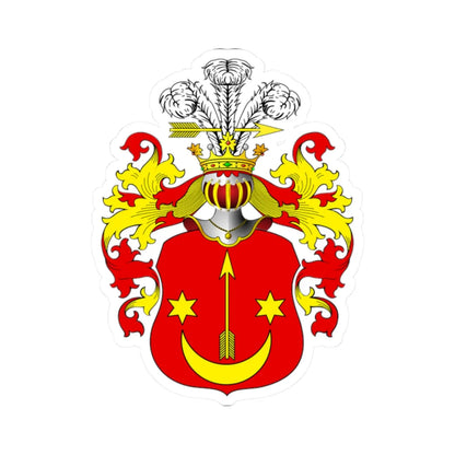 POL COA Borzyszkowski (Poland) (Coat of Arms) STICKER Vinyl Kiss-Cut Decal 2 Inch White - The Sticker Space