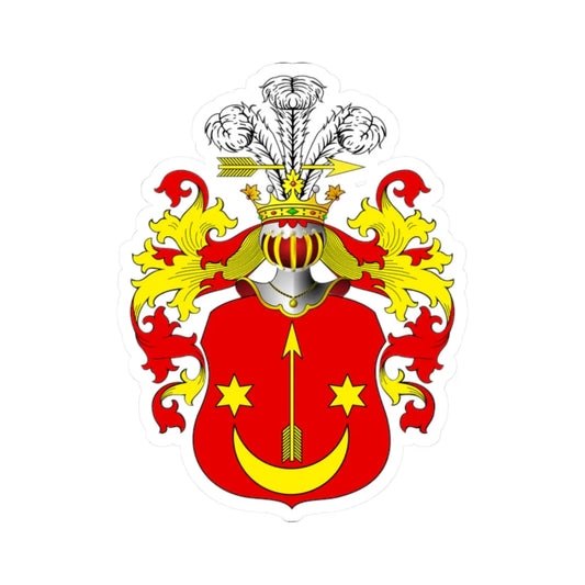 POL COA Borzyszkowski (Poland) (Coat of Arms) STICKER Vinyl Kiss-Cut Decal 2 Inch White - The Sticker Space