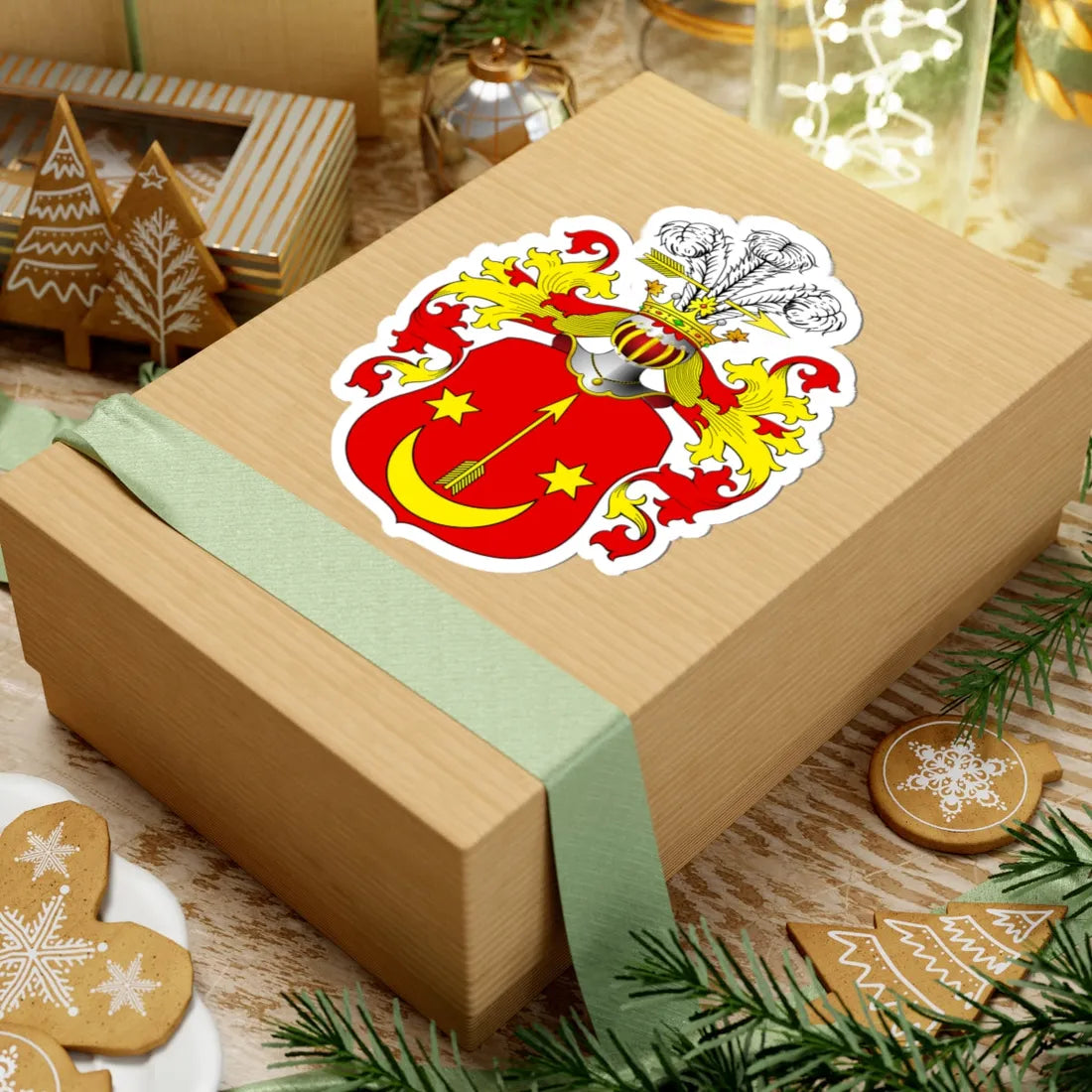 POL COA Borzyszkowski (Poland) (Coat of Arms) STICKER Vinyl Kiss-Cut Decal - The Sticker Space