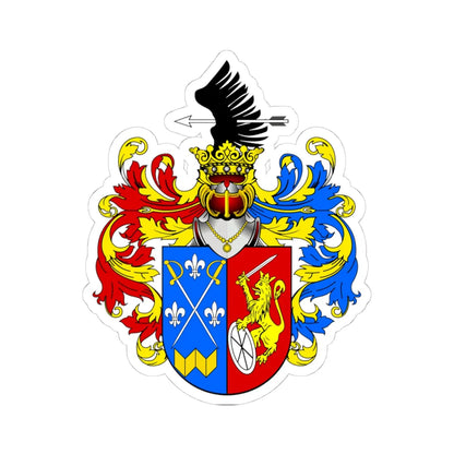 POL COA Bożydar (Poland) (Coat of Arms) STICKER Vinyl Kiss-Cut Decal 4 Inch White - The Sticker Space