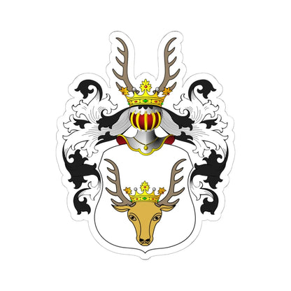 POL COA Brackel (Poland) (Coat of Arms) STICKER Vinyl Kiss-Cut Decal 6 Inch White - The Sticker Space