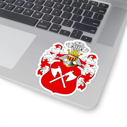 POL COA Bradacice (Poland) (Coat of Arms) STICKER Vinyl Kiss-Cut Decal - The Sticker Space