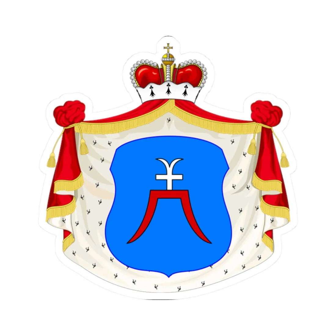 POL COA Brama (Poland) (Coat of Arms) STICKER Vinyl Kiss-Cut Decal 2 Inch White - The Sticker Space