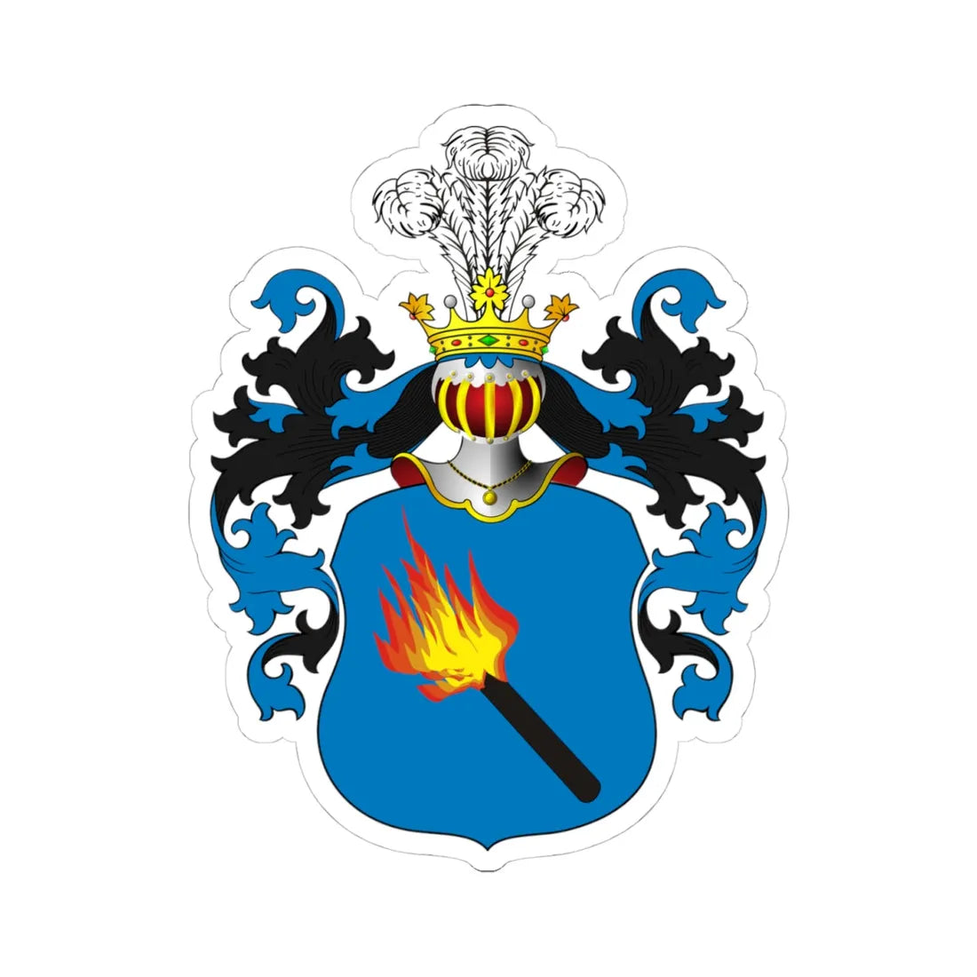 POL COA Brant (Poland) (Coat of Arms) STICKER Vinyl Kiss-Cut Decal 4 Inch White - The Sticker Space