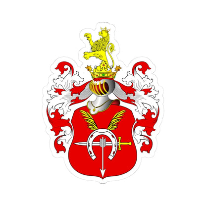 POL COA Bratkowski II (Poland) (Coat of Arms) STICKER Vinyl Kiss-Cut Decal 3 Inch White - The Sticker Space