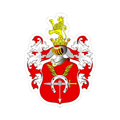 POL COA Bratkowski II (Poland) (Coat of Arms) STICKER Vinyl Kiss-Cut Decal 4 Inch White - The Sticker Space