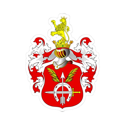 POL COA Bratkowski (Poland) (Coat of Arms) STICKER Vinyl Kiss-Cut Decal 3 Inch White - The Sticker Space