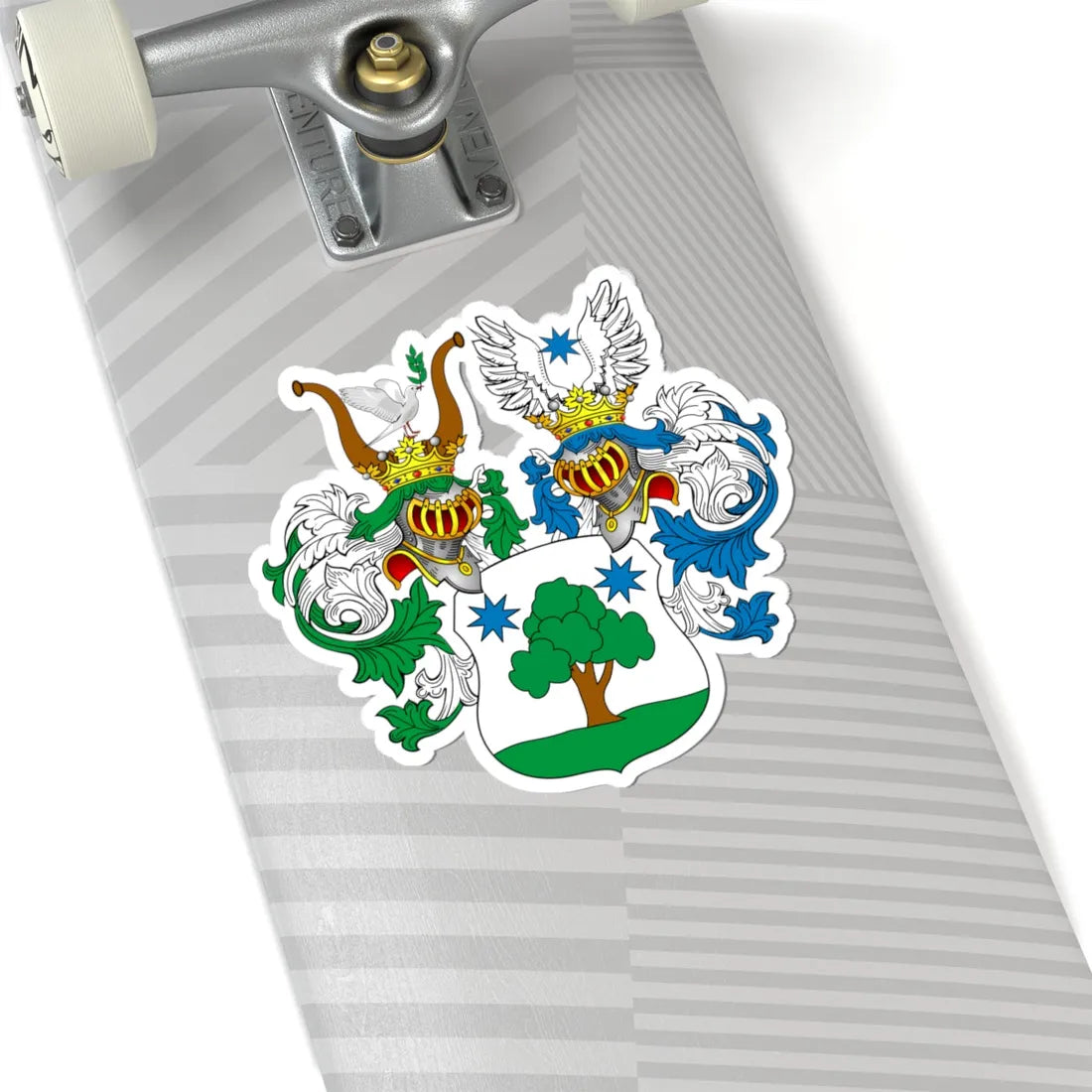 POL COA Brezany (Poland) (Coat of Arms) STICKER Vinyl Kiss-Cut Decal - The Sticker Space