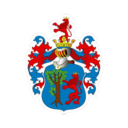 POL COA Brignole (Poland) (Coat of Arms) STICKER Vinyl Kiss-Cut Decal 3 Inch White - The Sticker Space