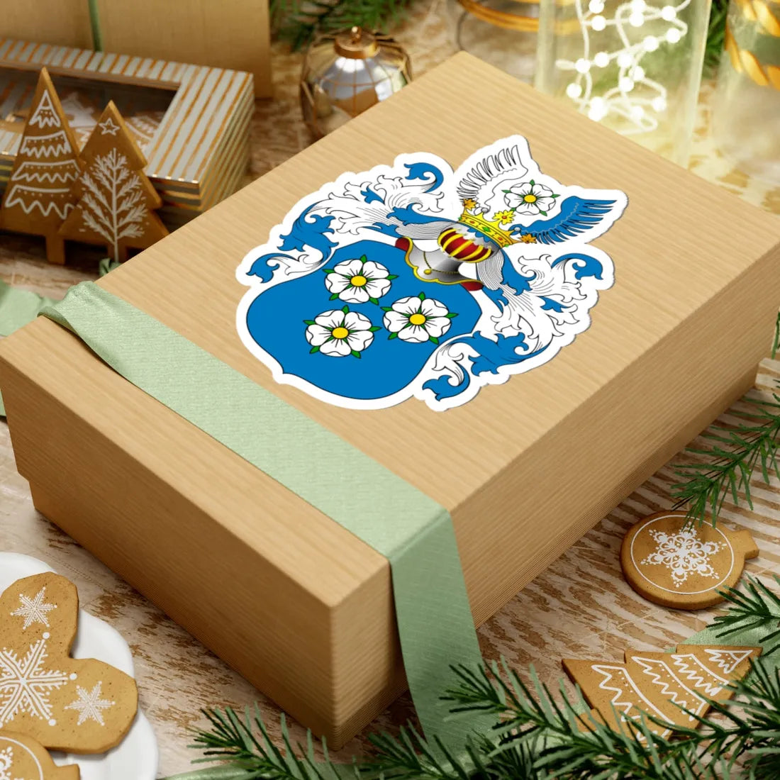 POL COA Brinken (Poland) (Coat of Arms) STICKER Vinyl Kiss-Cut Decal - The Sticker Space