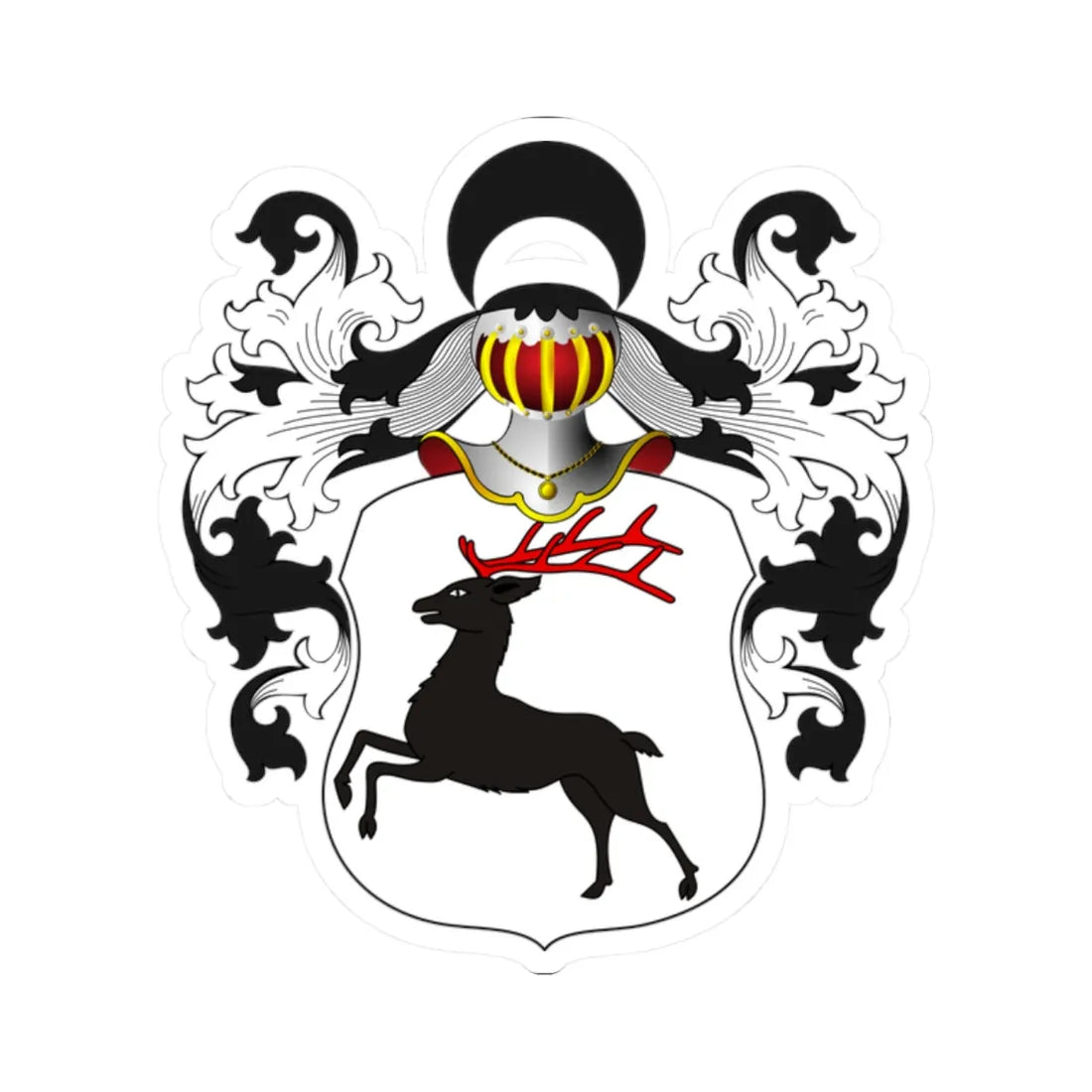 POL COA Brochwicz alt (Poland) (Coat of Arms) STICKER Vinyl Kiss-Cut Decal 2 Inch White - The Sticker Space