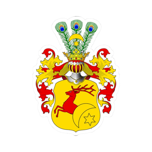 POL COA Brochwicz III (Poland) (Coat of Arms) STICKER Vinyl Kiss-Cut Decal 2 Inch White - The Sticker Space