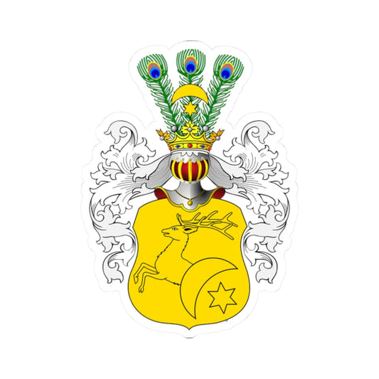 POL COA Brochwicz III z (Poland) (Coat of Arms) STICKER Vinyl Kiss-Cut Decal 2 Inch White - The Sticker Space