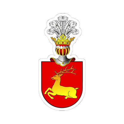 POL COA Brochwicz IV (Poland) (Coat of Arms) STICKER Vinyl Kiss-Cut Decal 6 Inch White - The Sticker Space