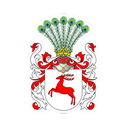 POL COA Brochwicz (Poland) (Coat of Arms) STICKER Vinyl Kiss-Cut Decal 2 Inch White - The Sticker Space