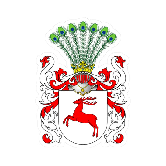 POL COA Brochwicz (Poland) (Coat of Arms) STICKER Vinyl Kiss-Cut Decal 2 Inch White - The Sticker Space
