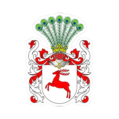 POL COA Brochwicz (Poland) (Coat of Arms) STICKER Vinyl Kiss-Cut Decal 3 Inch White - The Sticker Space