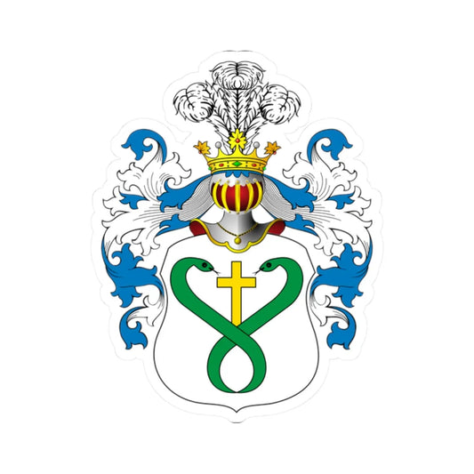 POL COA Brodowicz (Poland) (Coat of Arms) STICKER Vinyl Kiss-Cut Decal 2 Inch White - The Sticker Space