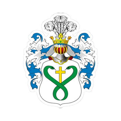 POL COA Brodowicz (Poland) (Coat of Arms) STICKER Vinyl Kiss-Cut Decal 3 Inch White - The Sticker Space