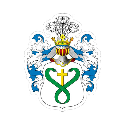 POL COA Brodowicz (Poland) (Coat of Arms) STICKER Vinyl Kiss-Cut Decal 4 Inch White - The Sticker Space