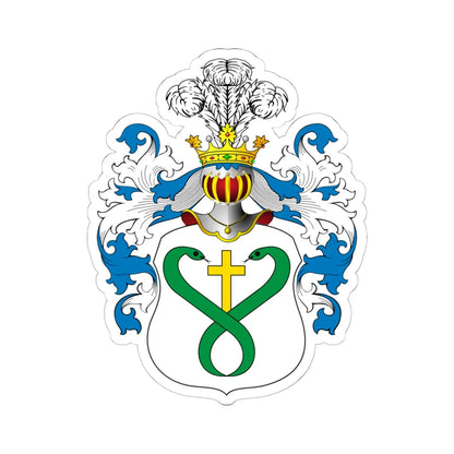 POL COA Brodowicz (Poland) (Coat of Arms) STICKER Vinyl Kiss-Cut Decal 6 Inch White - The Sticker Space