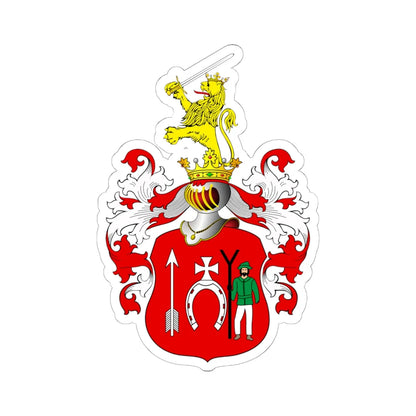 POL COA Brodowski (Poland) (Coat of Arms) STICKER Vinyl Kiss-Cut Decal 6 Inch White - The Sticker Space