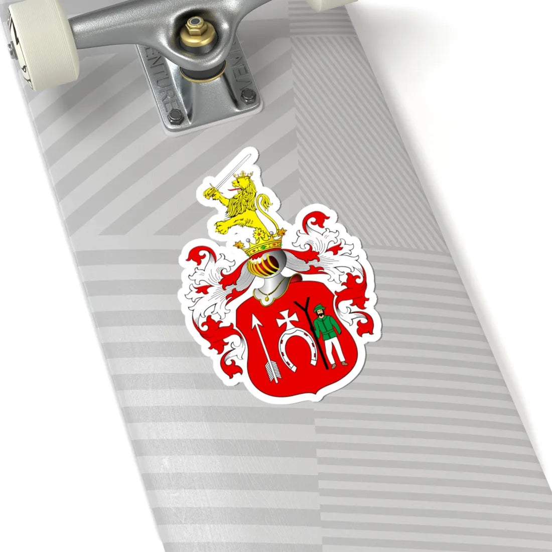 POL COA Brodowski (Poland) (Coat of Arms) STICKER Vinyl Kiss-Cut Decal - The Sticker Space