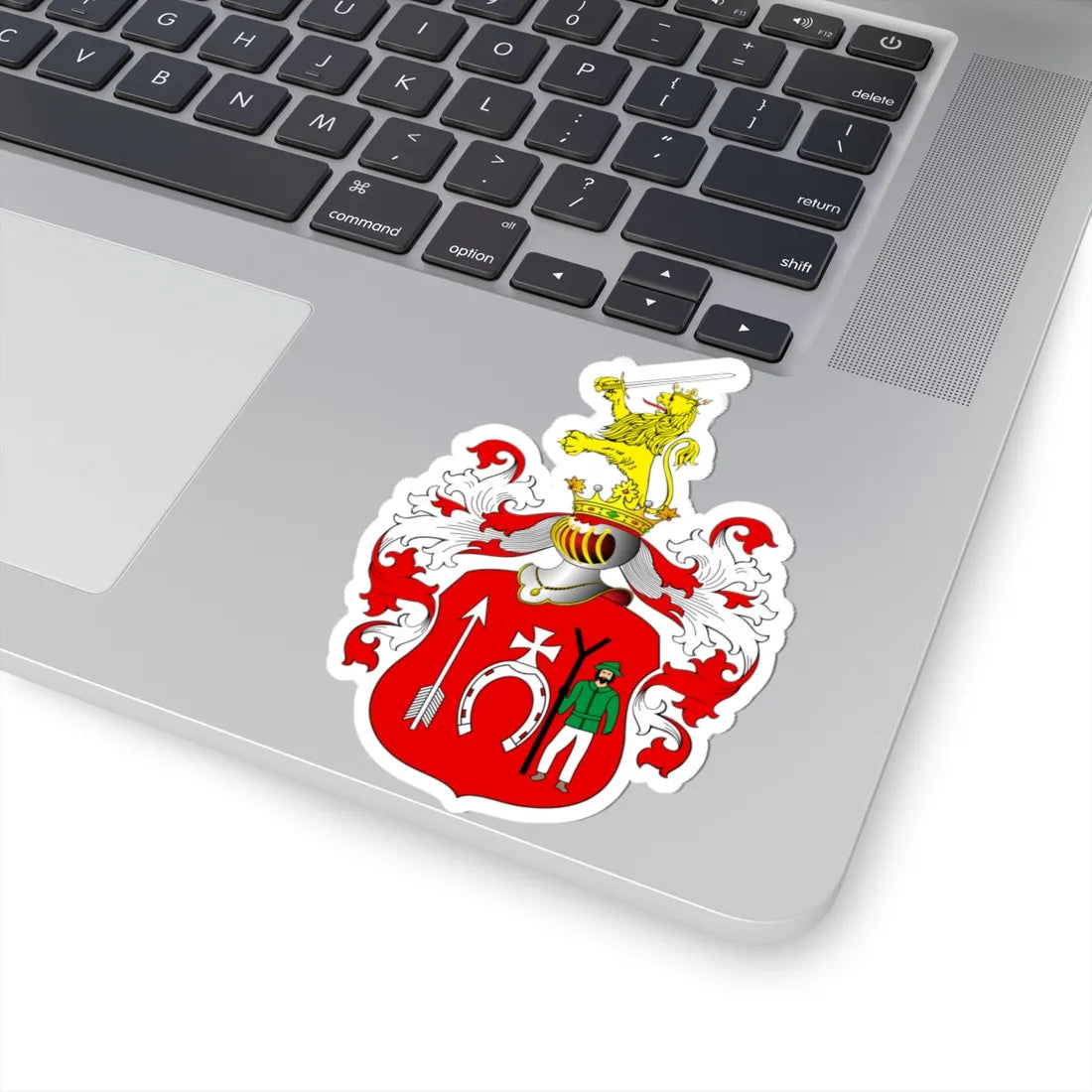 POL COA Brodowski (Poland) (Coat of Arms) STICKER Vinyl Kiss-Cut Decal - The Sticker Space