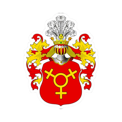 POL COA Brodzic alt (Poland) (Coat of Arms) STICKER Vinyl Kiss-Cut Decal 2 Inch White - The Sticker Space