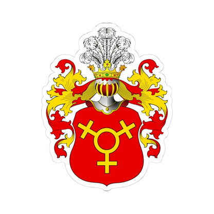 POL COA Brodzic alt (Poland) (Coat of Arms) STICKER Vinyl Kiss-Cut Decal 4 Inch White - The Sticker Space