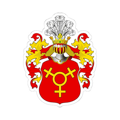 POL COA Brodzic alt (Poland) (Coat of Arms) STICKER Vinyl Kiss-Cut Decal 6 Inch White - The Sticker Space