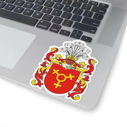 POL COA Brodzic (Poland) (Coat of Arms) STICKER Vinyl Kiss-Cut Decal - The Sticker Space