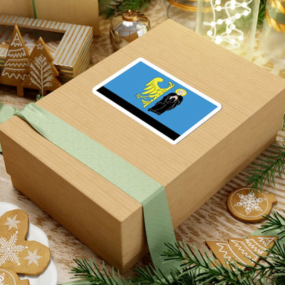 POL Czechowice-Dziedzice flag (Poland) STICKER Vinyl Kiss-Cut Decal - The Sticker Space