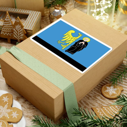 POL Czechowice-Dziedzice flag (Poland) STICKER Vinyl Kiss-Cut Decal - The Sticker Space