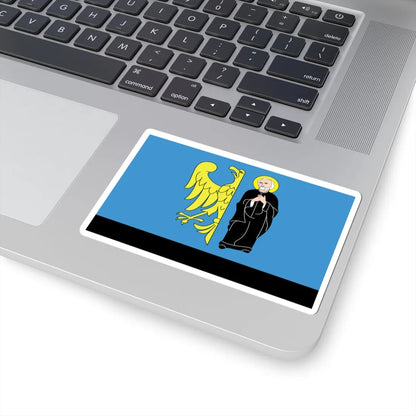 POL Czechowice-Dziedzice flag (Poland) STICKER Vinyl Kiss-Cut Decal - The Sticker Space