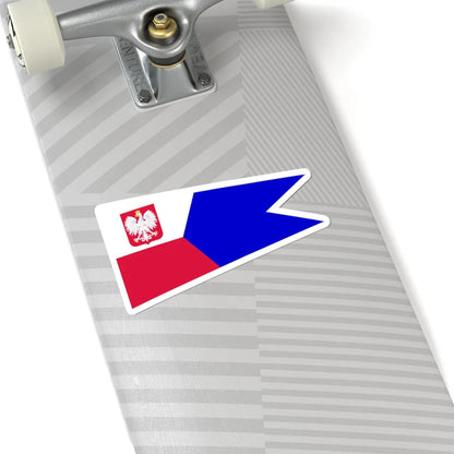 POL dowodca dywizjonu okretow rank flag (Poland) STICKER Vinyl Kiss-Cut Decal - The Sticker Space