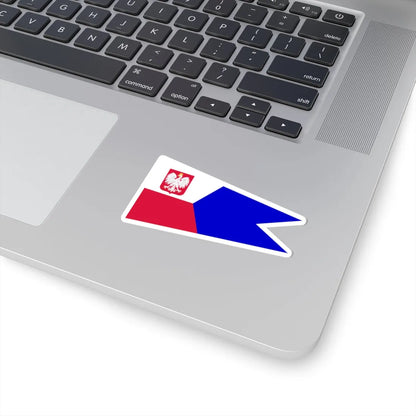 POL dowodca dywizjonu okretow rank flag (Poland) STICKER Vinyl Kiss-Cut Decal - The Sticker Space
