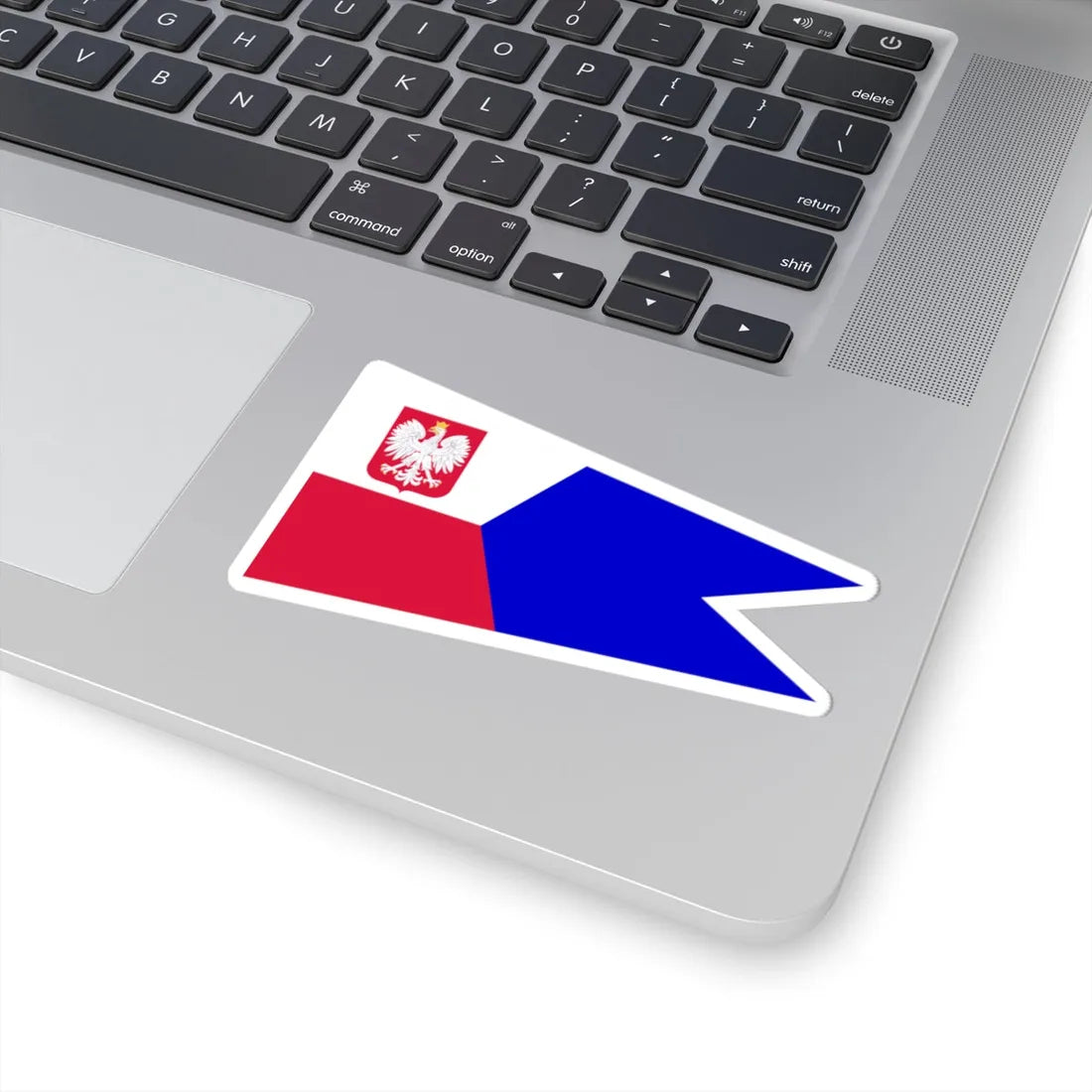 POL dowodca dywizjonu okretow rank flag (Poland) STICKER Vinyl Kiss-Cut Decal - The Sticker Space