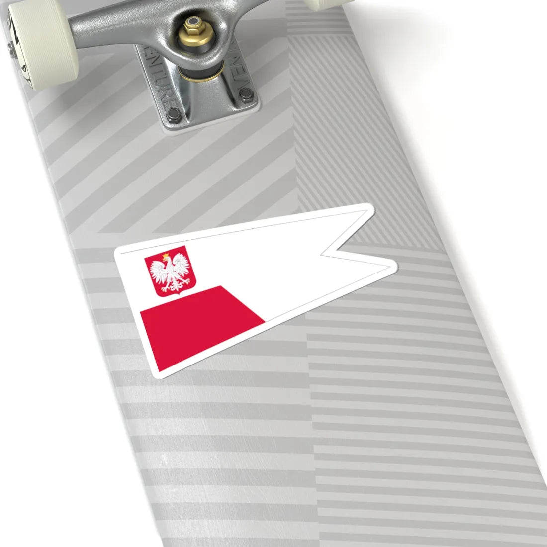 POL dowodca flotylli rank flag (Poland) STICKER Vinyl Kiss-Cut Decal - The Sticker Space