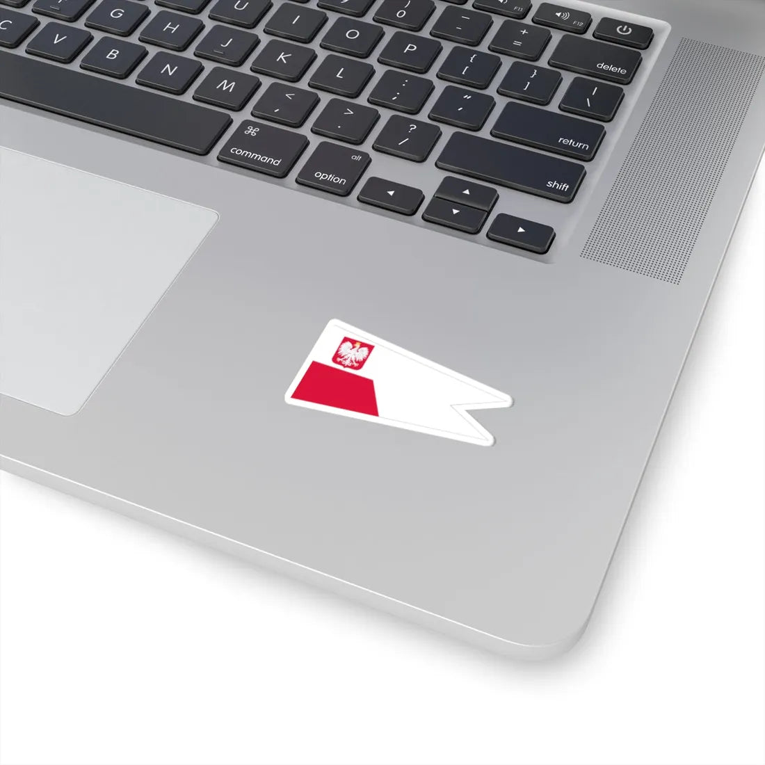 POL dowodca flotylli rank flag (Poland) STICKER Vinyl Kiss-Cut Decal - The Sticker Space