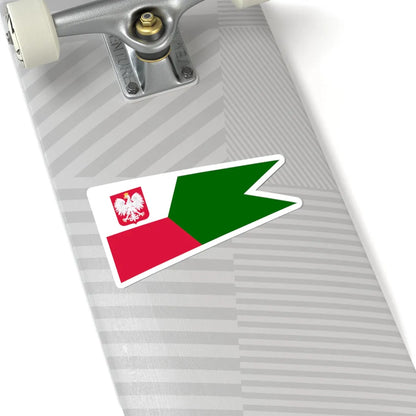 POL dowodca grupy okretow rank flag (Poland) STICKER Vinyl Kiss-Cut Decal - The Sticker Space