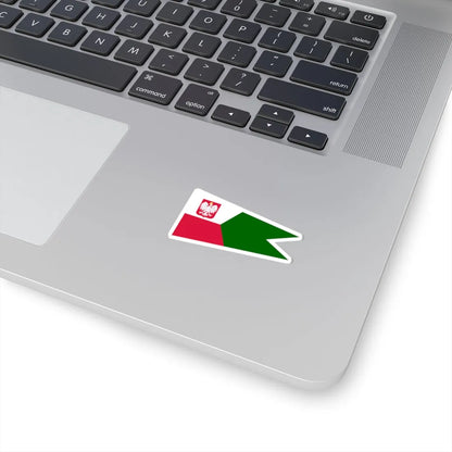POL dowodca grupy okretow rank flag (Poland) STICKER Vinyl Kiss-Cut Decal - The Sticker Space
