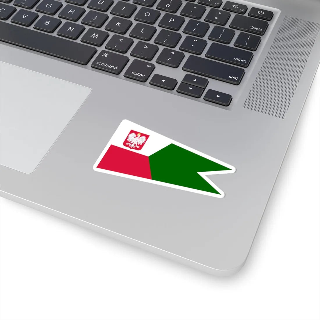 POL dowodca grupy okretow rank flag (Poland) STICKER Vinyl Kiss-Cut Decal - The Sticker Space