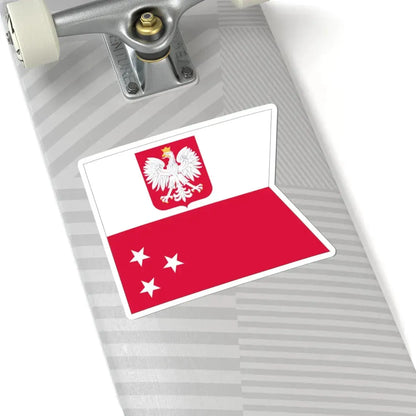 POL Flaga Admirał floty (Poland) STICKER Vinyl Kiss-Cut Decal - The Sticker Space