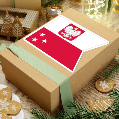 POL Flaga Admirał floty (Poland) STICKER Vinyl Kiss-Cut Decal - The Sticker Space