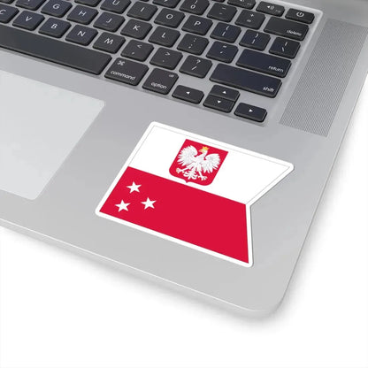 POL Flaga Admirał floty (Poland) STICKER Vinyl Kiss-Cut Decal - The Sticker Space