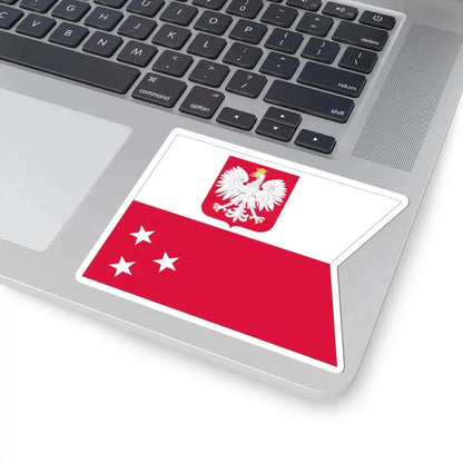 POL Flaga Admirał floty (Poland) STICKER Vinyl Kiss-Cut Decal - The Sticker Space