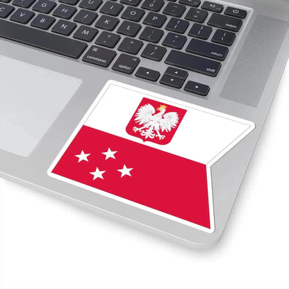 POL Flaga Admirał (Poland) STICKER Vinyl Kiss-Cut Decal - The Sticker Space