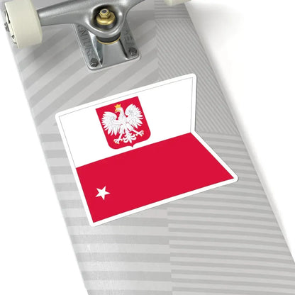 POL Flaga Kontradmirał (Poland) STICKER Vinyl Kiss-Cut Decal - The Sticker Space